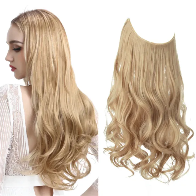 Wig Female Extension Chemical Fiber Long Curly Hair Matte High temperature Fiber Fishing Thread Wig Set No.25 - Shop at LoveMi