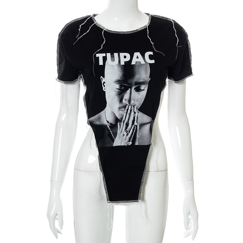 Casual Cotton Round Neck Pullover T-shirt