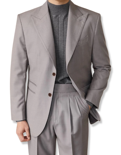 Casual Peaked Lapel Blazer