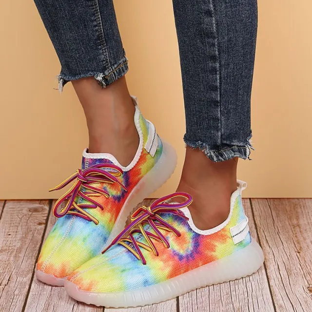 Tiedyed Flying Mesh Casual Sneakers Blue - Shop at LoveMi