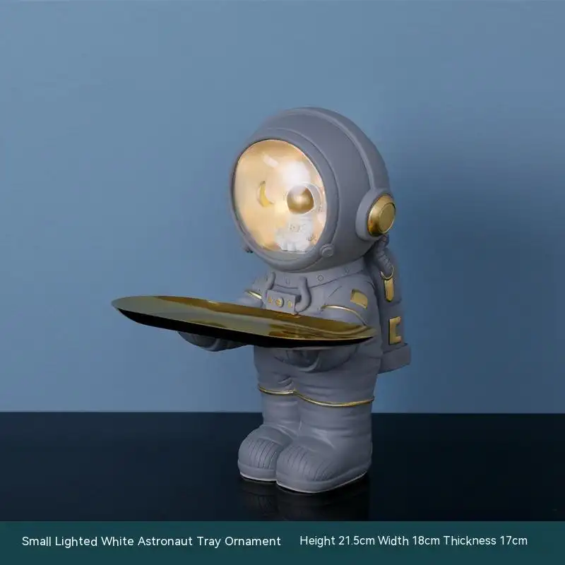 Entrance Entrance Key Storage Decoration Living Room Light Luxury Decoration Creative Spaceman Tray