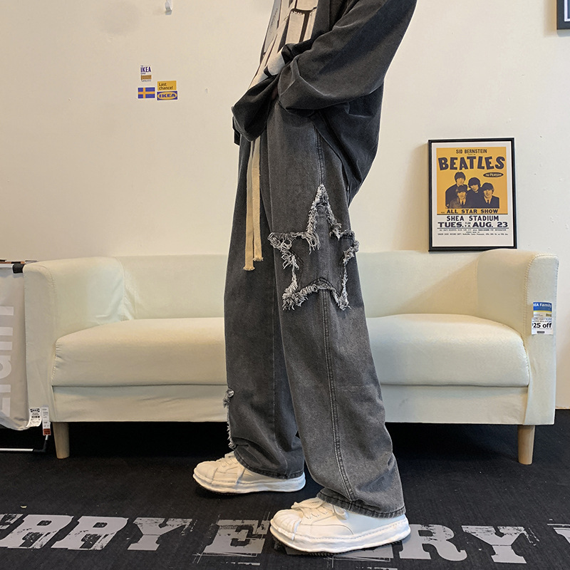 Men's Spring And Autumn Korean Version Of The Tide Bomb Street Gangster Handsome Pants