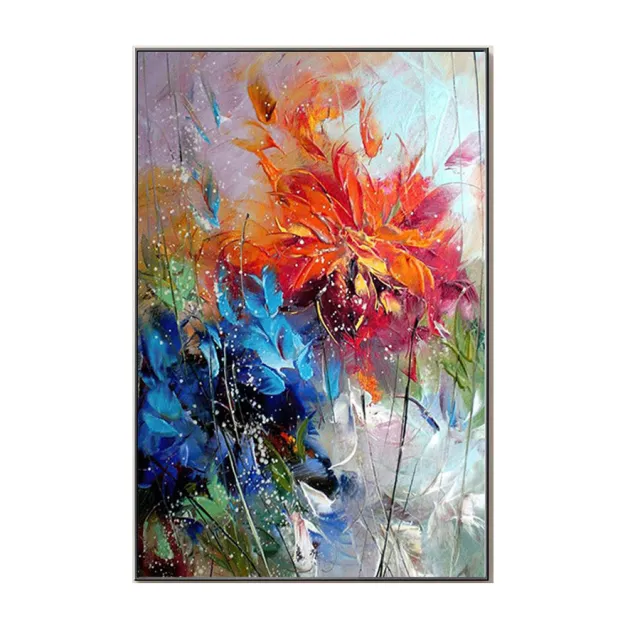 Handmade Floral Oil On Canvas Painting Home Decoration Poster - Shop at LoveMi