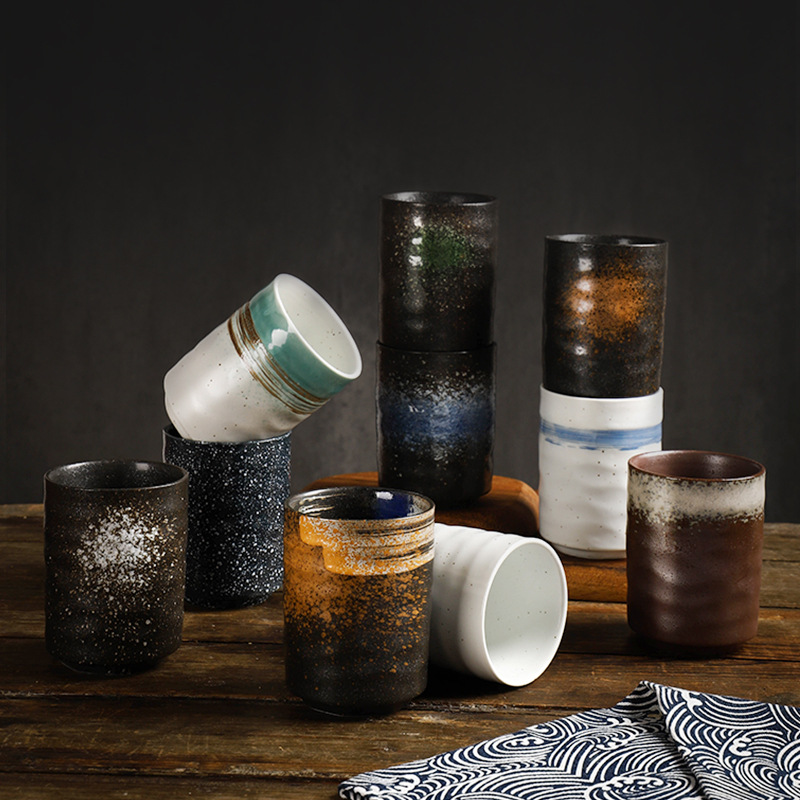 Sushi Cuisine Ceramic Tableware Vintage Style Handy Mug