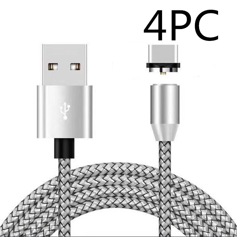 Android Type c Three-in-One Magnetic Suction Head Charging Cable - Image 9
