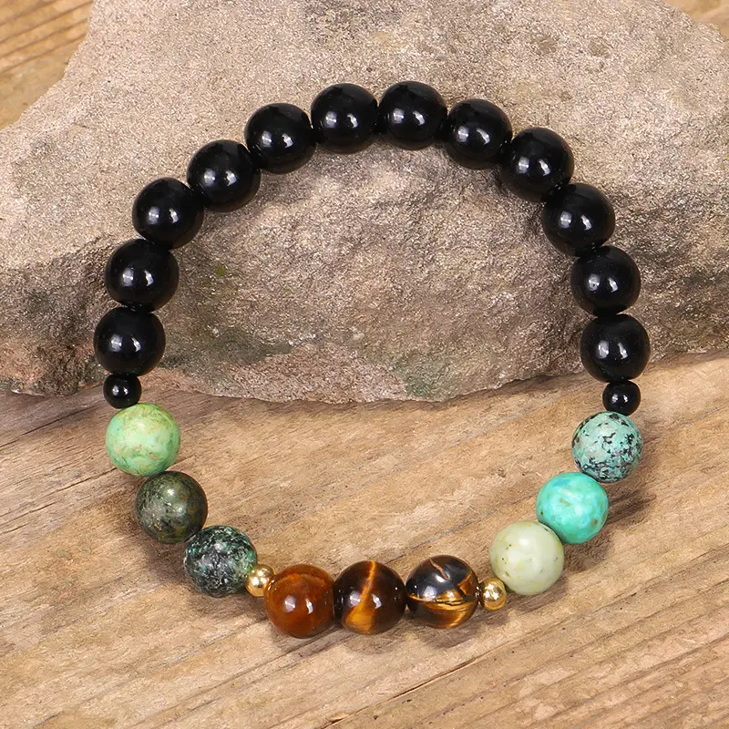 108 Natural Stone Necklace Bracelet Set