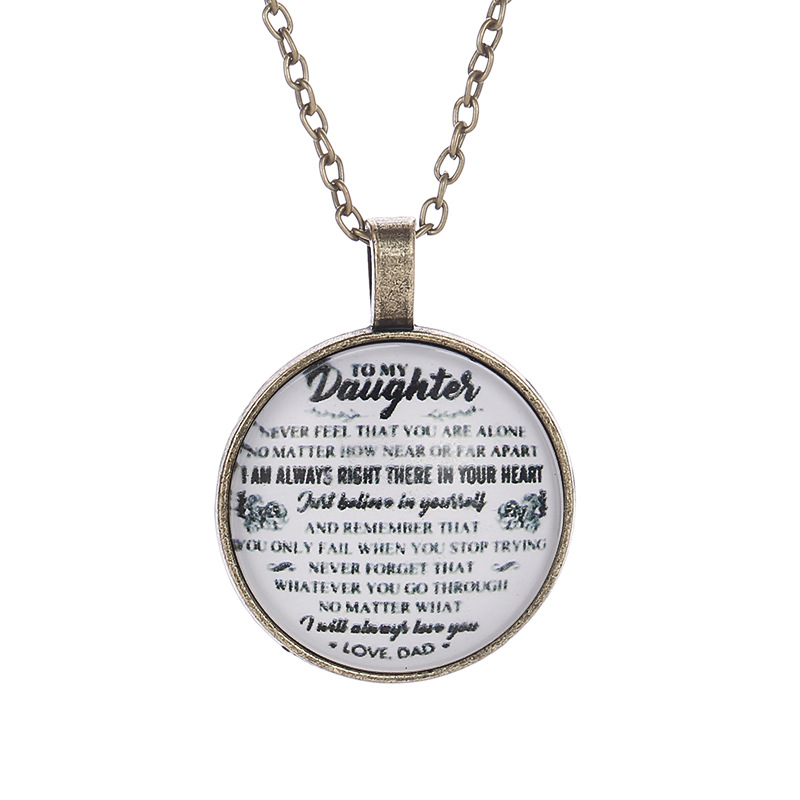 Child Family Necklace Personality Letter Necklace