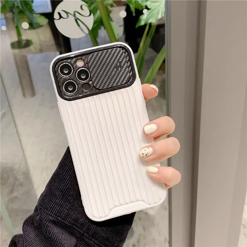 Push-pull Slide Cover Color Contrast Soft Shell