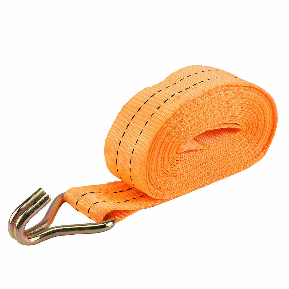 4X Heavy Duty Ratchet Ties Down Straps 50mm-6 Meter Lashing Cargo Luggage 3000KG