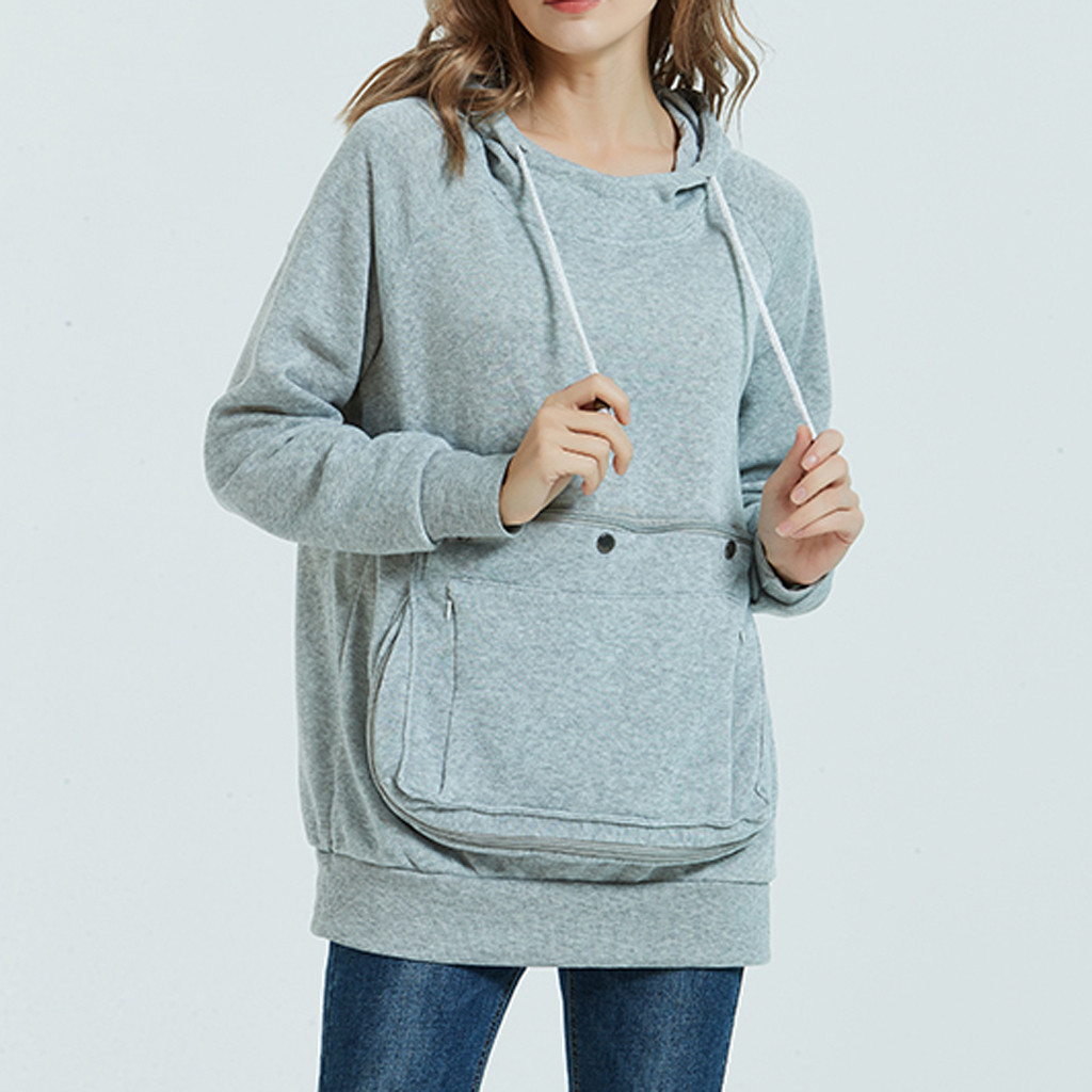 Title 2, Solid color big pocket sweater