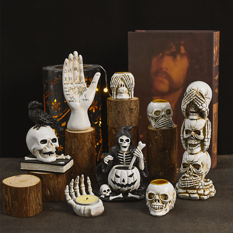 Skull Resin Crafts Small Ornament (WSJ07)