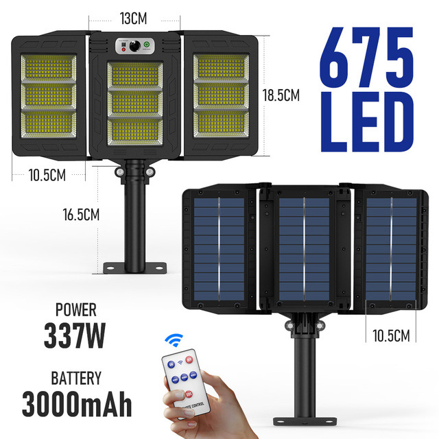 Solar light with remote contro