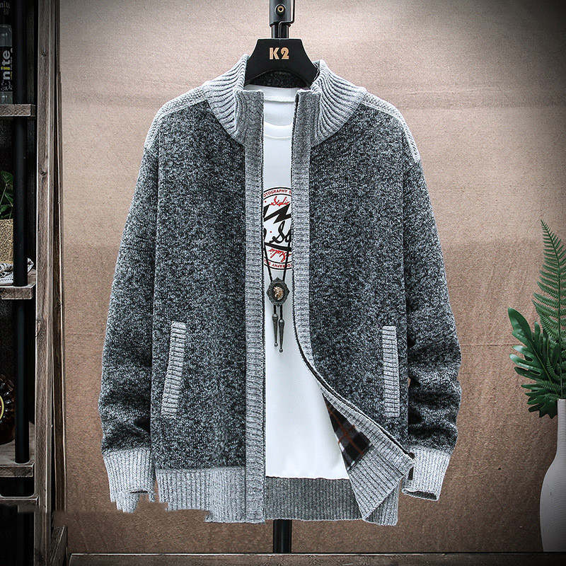 Middle-aged And Elderly Plus Velvet Thick Coat Sweater