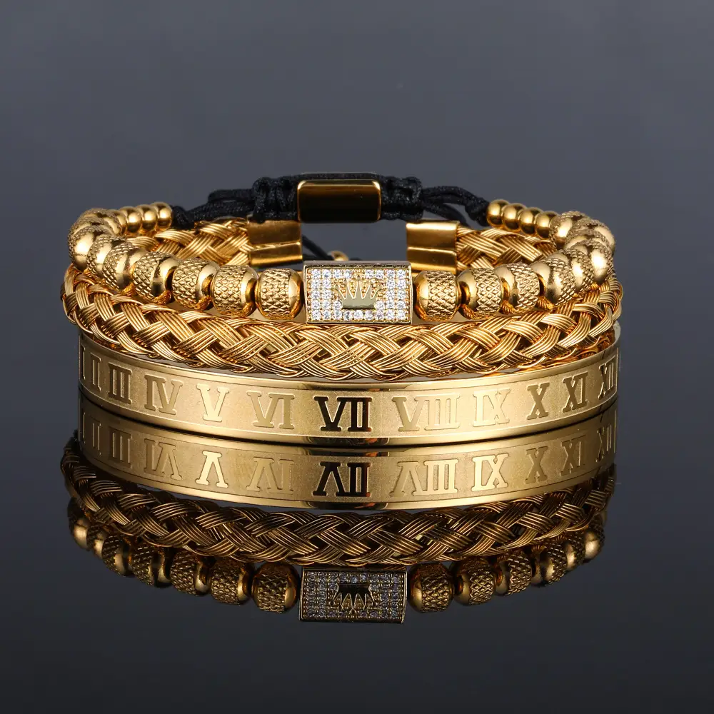 Fashion Single Row Elbow Men's Bracelet