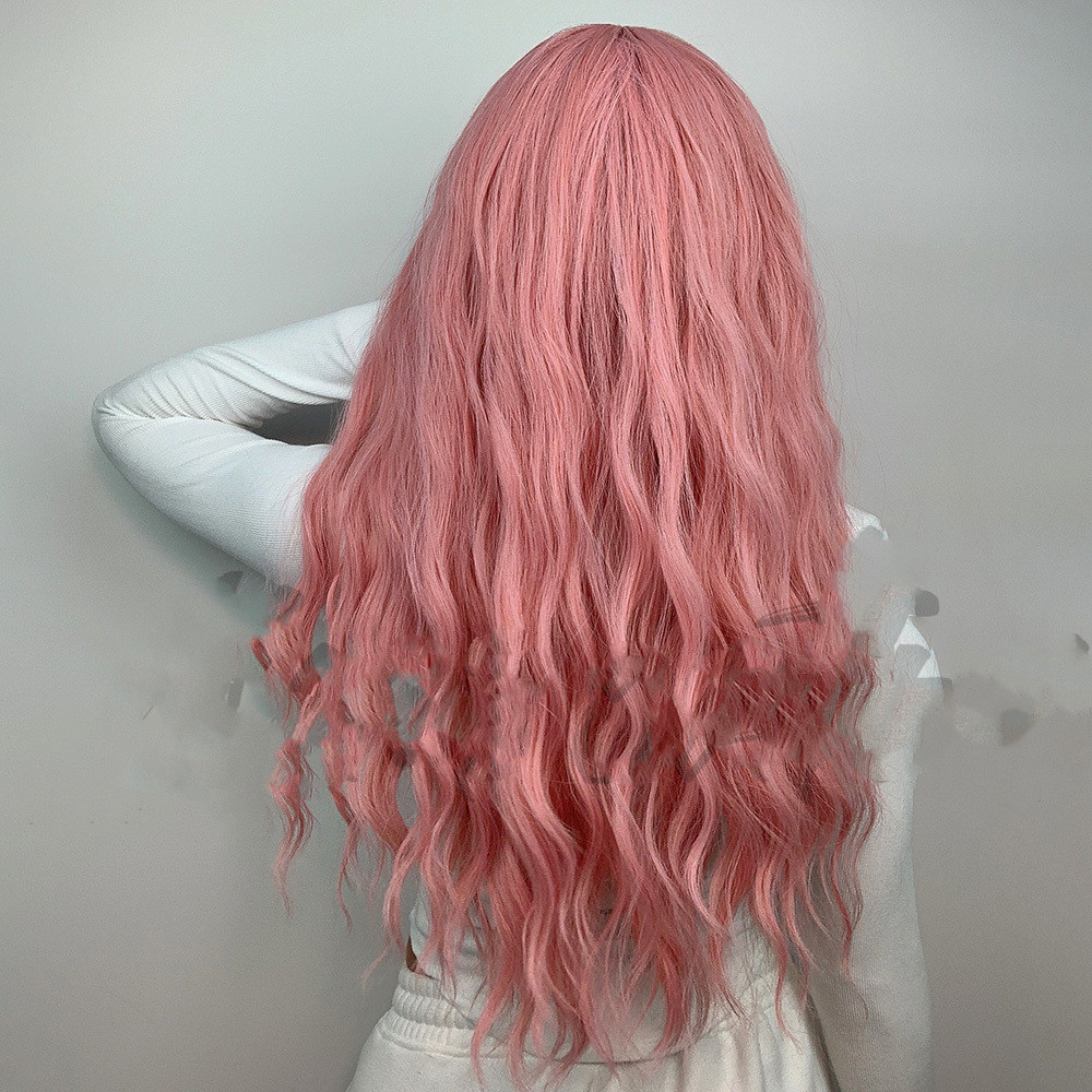 Wig Women's  Bangs Wavy Long Curly Hair — foto 5