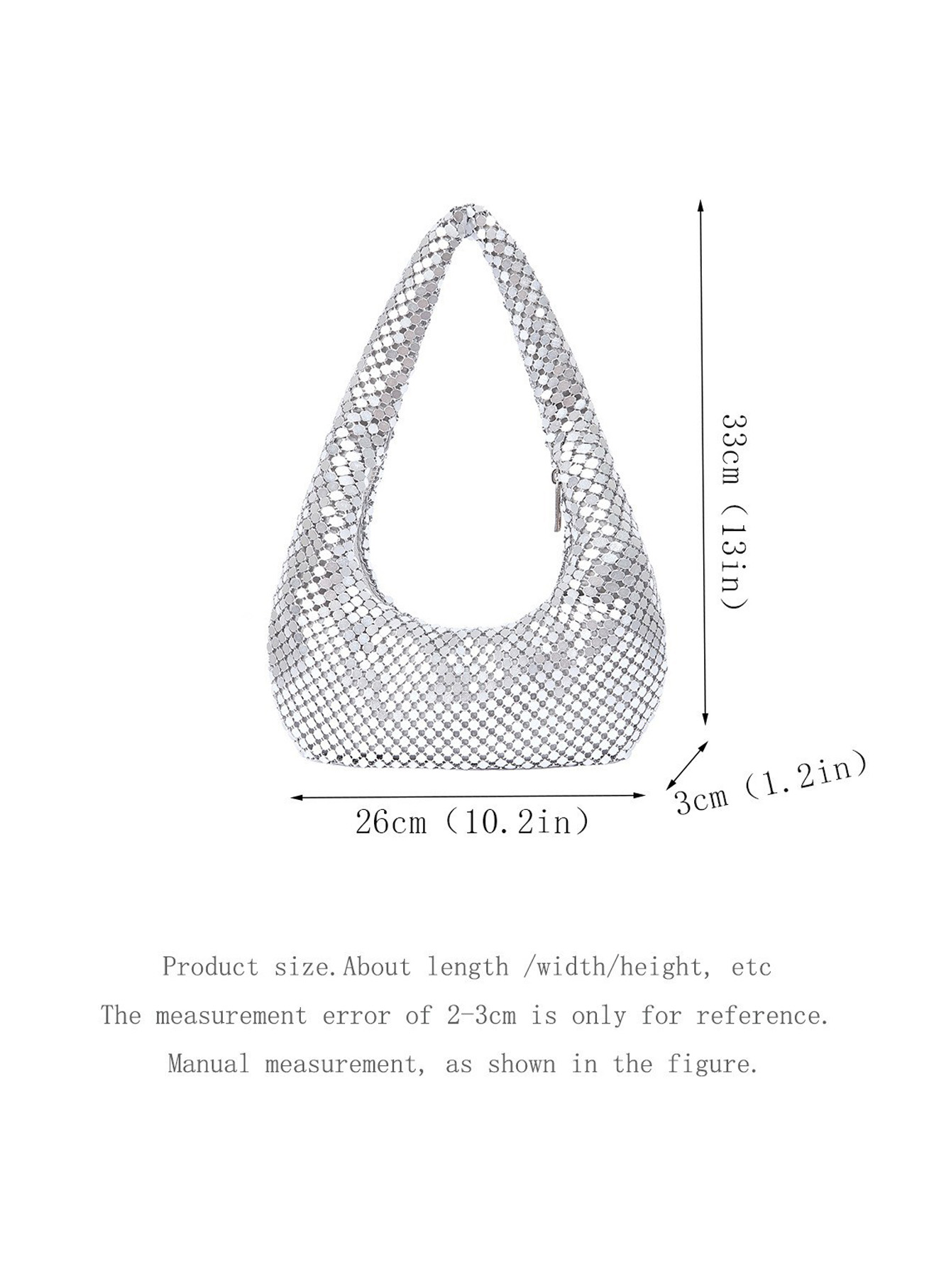 Fashion Metallic Gold Clutch Purse - Women's Elegant Underarm Evening Bag For Party, Prom And Special Occasions - Jewelry & Watches