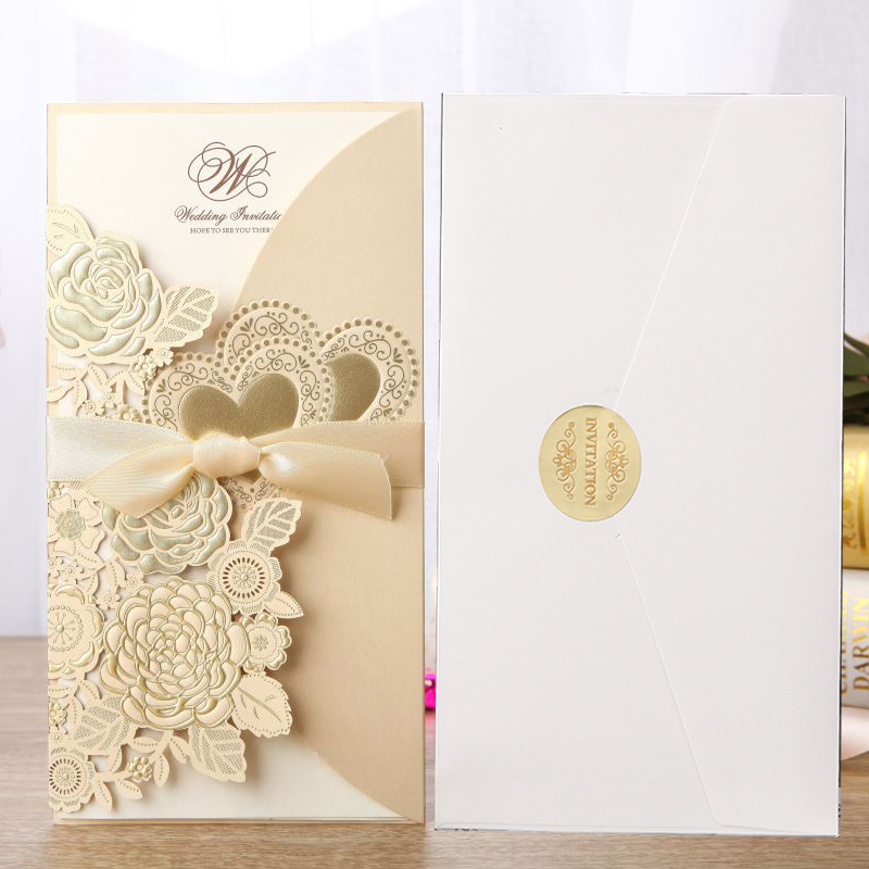 Chinese Style Vertical Ribbon Wedding Invitation Invitation — foto 8