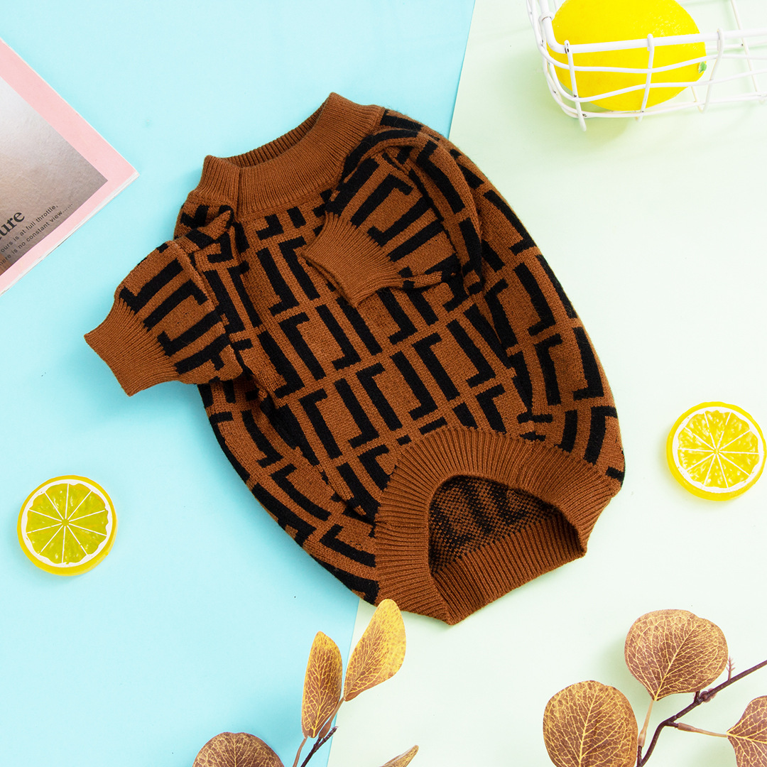 Fashion Letter Fashion Dog Sweater Coat Double F - Shop at LoveMi
