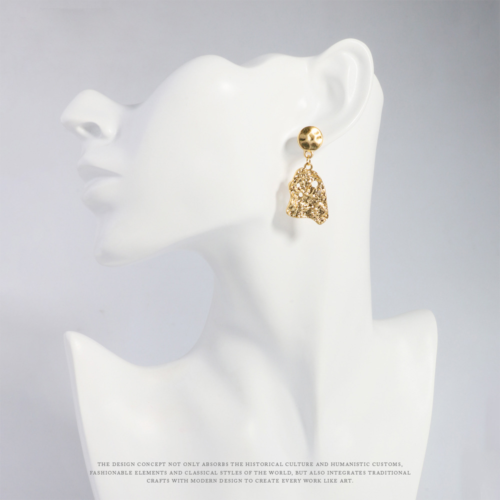 Stud Earrings European And American Style Geometric Irregular