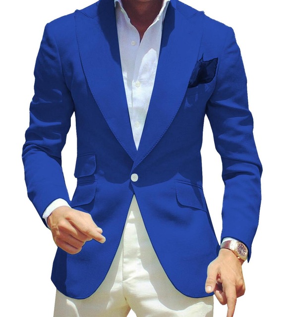 Title 10, Veste de costume de couleur pure pour hommes, t...