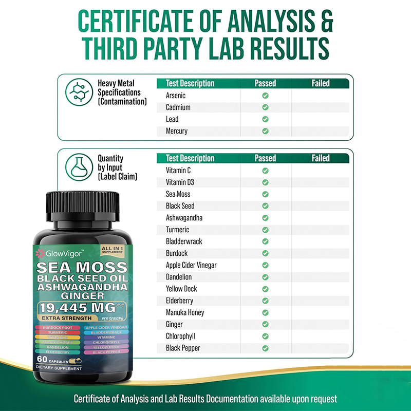 Sea Moss and Black Seed Oil Supplement Blend. Introducing our revolutionary MagicMoss Formula, a comprehensive combination of Sea Moss Pills, Black Seed Oil Pills, Ashwagandha, Bladderwrack, and Burdock Root Capsules, enriched with over 12 potent ingredie