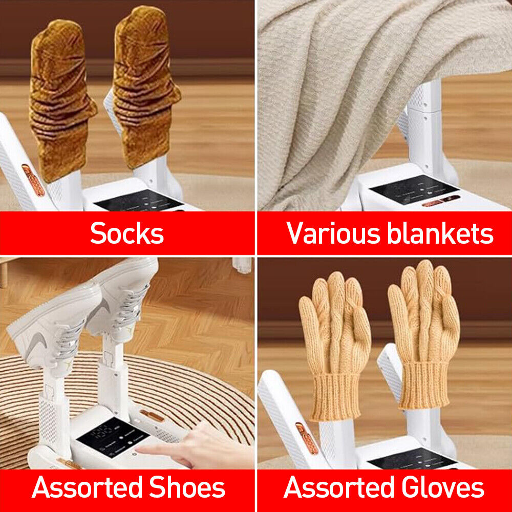 Electric Shoe Boot Dryer Glove Warmer Heat Blower Socks Ski Boot Dryer Portable