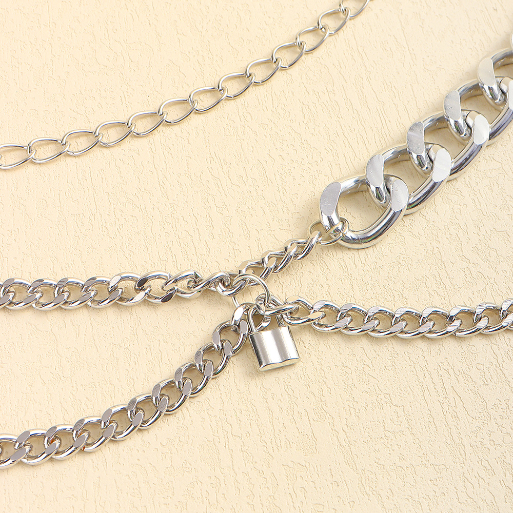 Summer Body Chain Fringe Waist Chain Metal Hipster Cool Personality Chain Ladies Accessories Lockhead Pendant Everything Skirt Pants