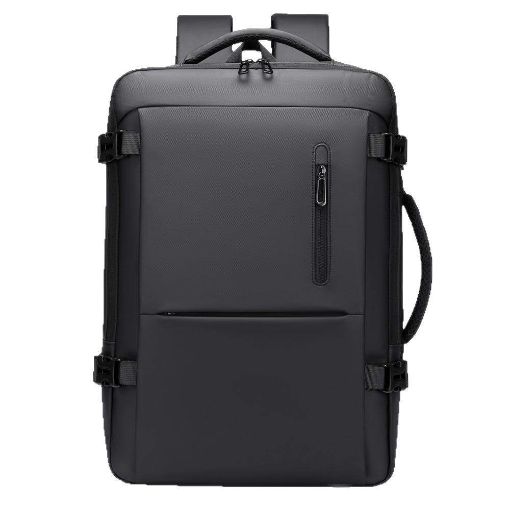 Minimally Designed Men's Business Backpack With A High-end Feel For Business Trips, Large Capacity Travel Backpack, Computer Bag, Backpack - Black