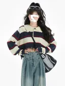 Striped Sweater-One Size