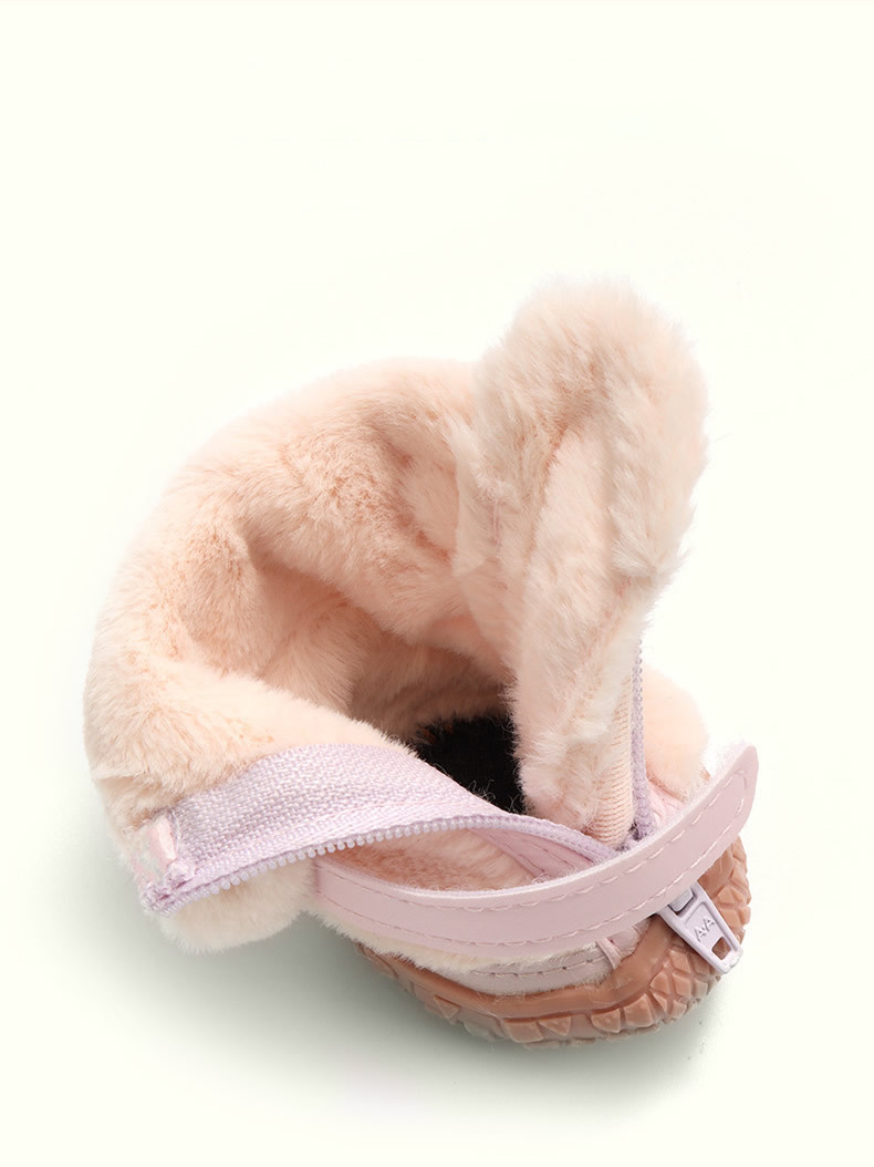 Title 7, Winter Dog Shoes Plush Dog Booties Cute Ear Dec...