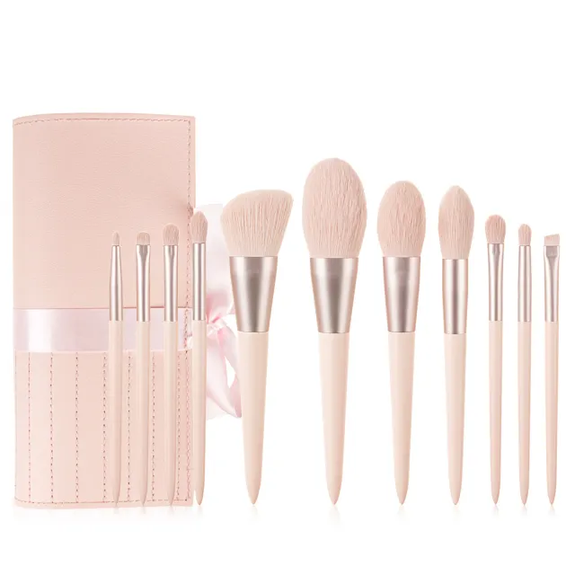 Make up Kit Beauty Brush Girl 11Pink Ribbon Powder Bags - Shop at LoveMi