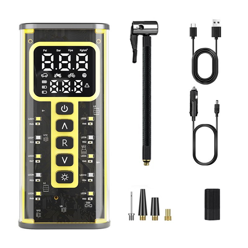 Car Tyre Inflator Cordless Digital Rechargeable Tire Air Compressor Pump Tool — image 6