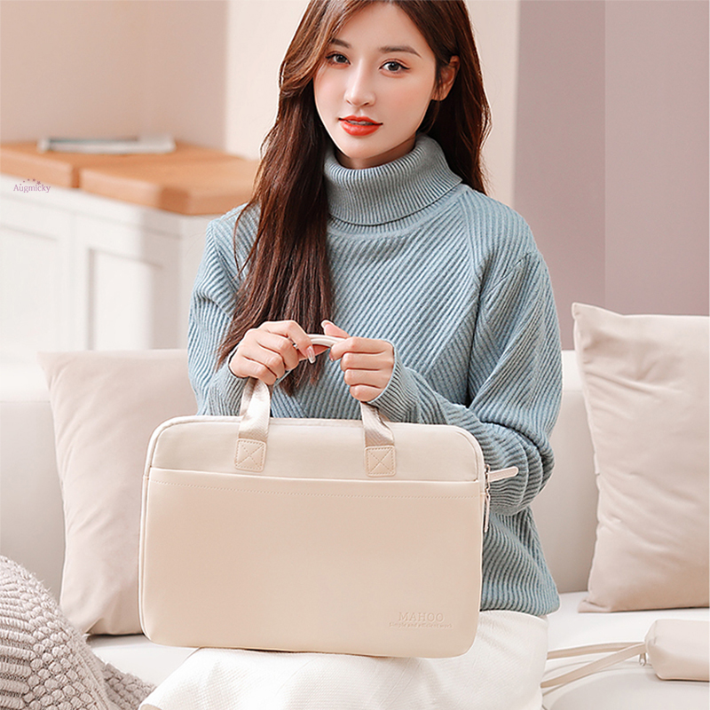 Notebook Bag Cream Beige Waterproof