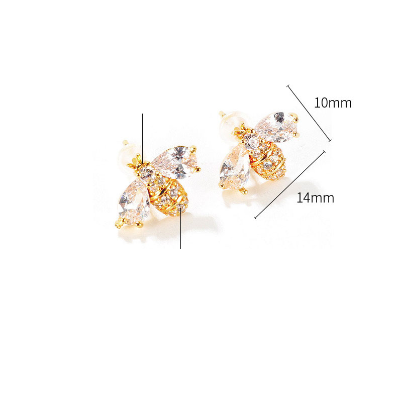 Fashion Lady Simple Bee Earrings