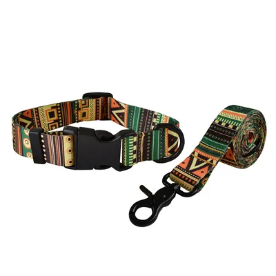 Nylon Printed Dog Collar Leash For Puppies Collar And Leash Set - Shop at LoveMi