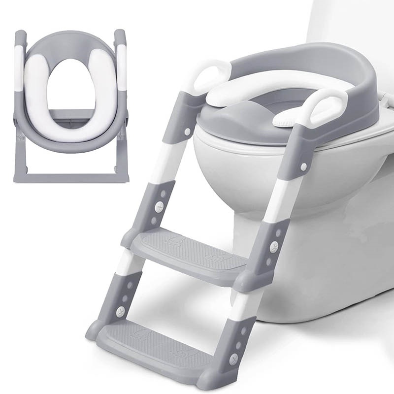Potty Training Toddler Toilet Seat Adjustable 2 In 1 With Ladder — image 4