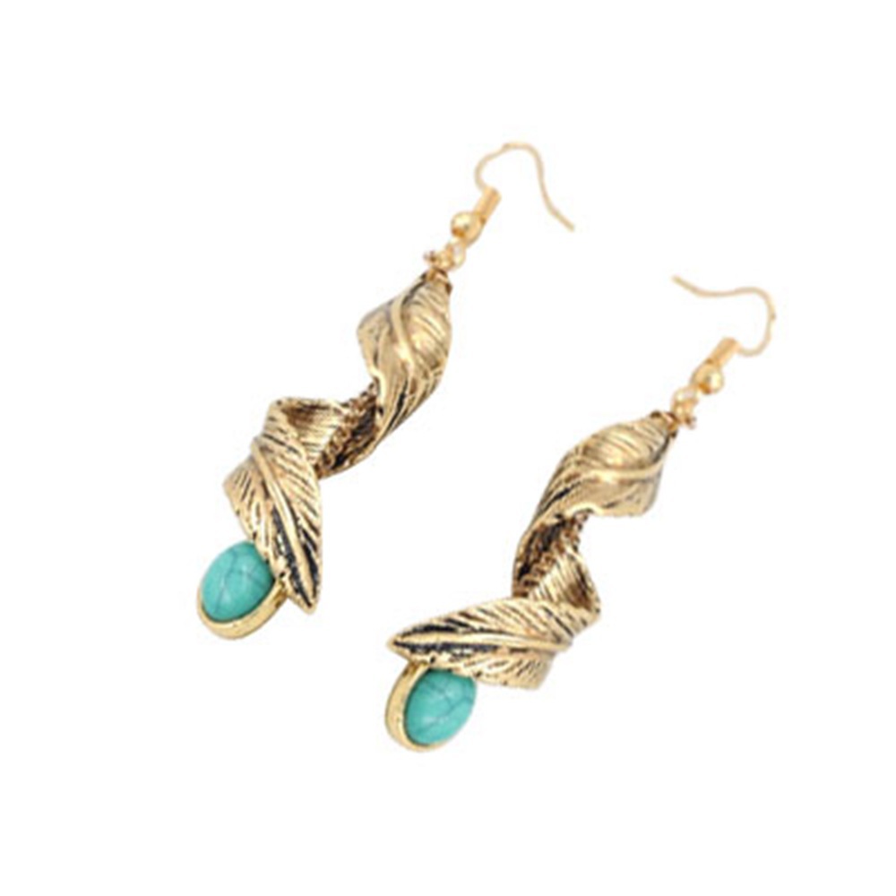 Title 5, Bohemian Style Tassel Earrings Vintage Turquois...