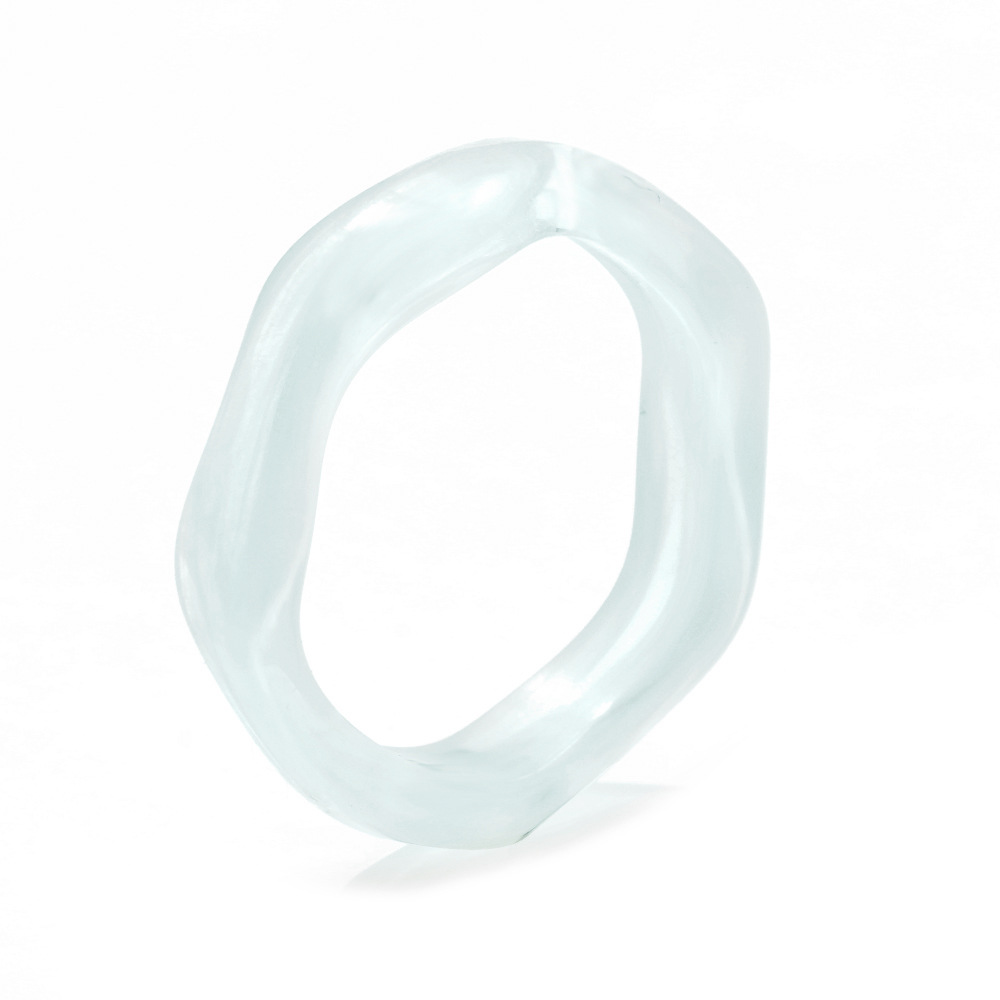Resin Fine Circle Geometric Ring