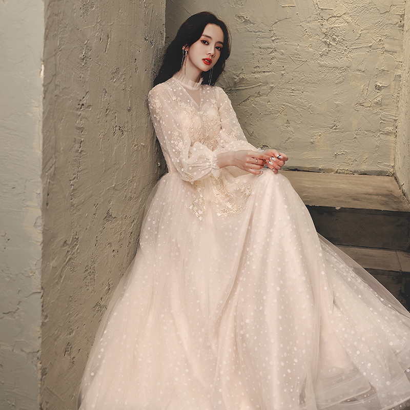 Long Sleeve Evening Dress