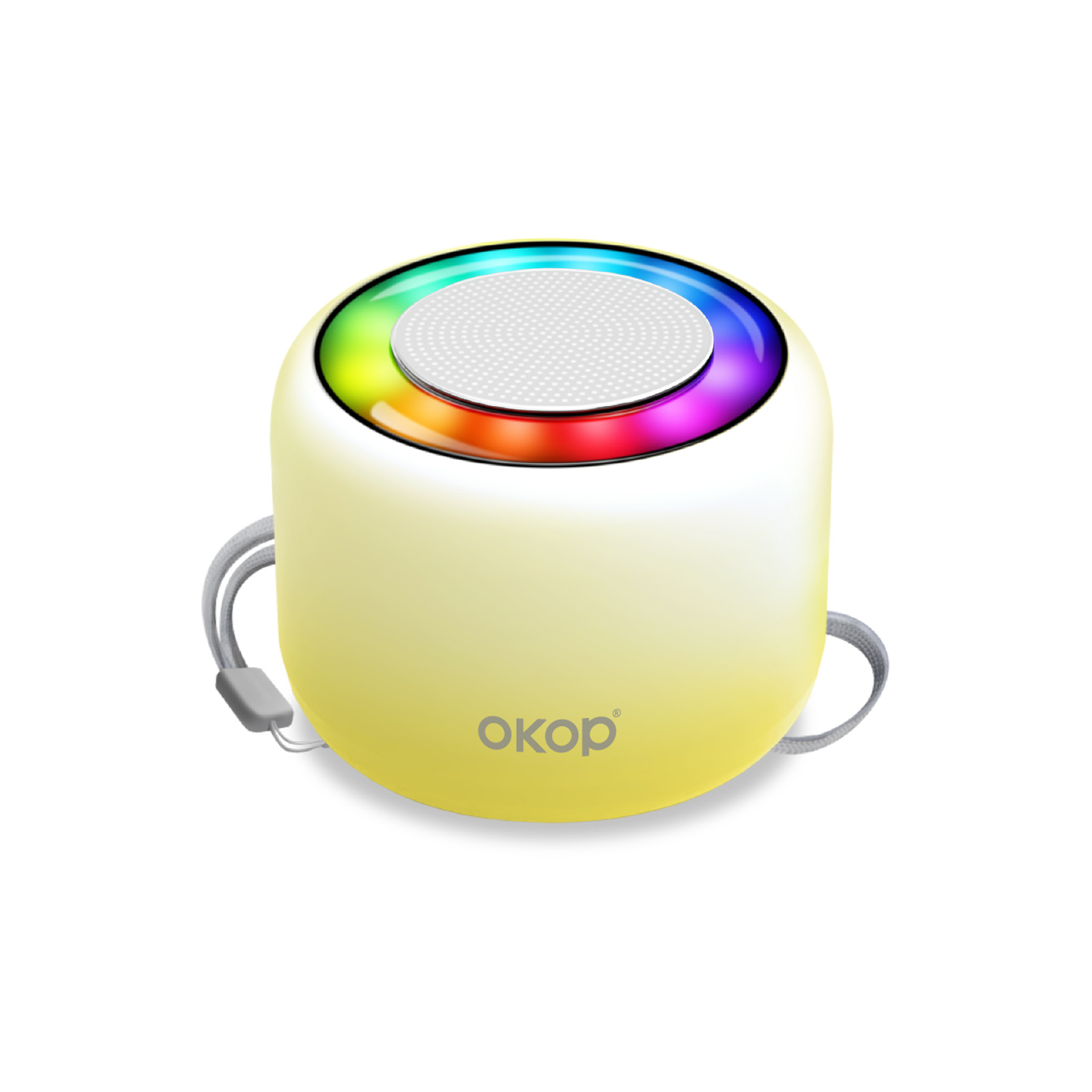 KP-826 Portable Mini Bluetooth Speaker Compact Outdoor Ready With Lanyard Ambient Light And Card Slot Factory Direct 2