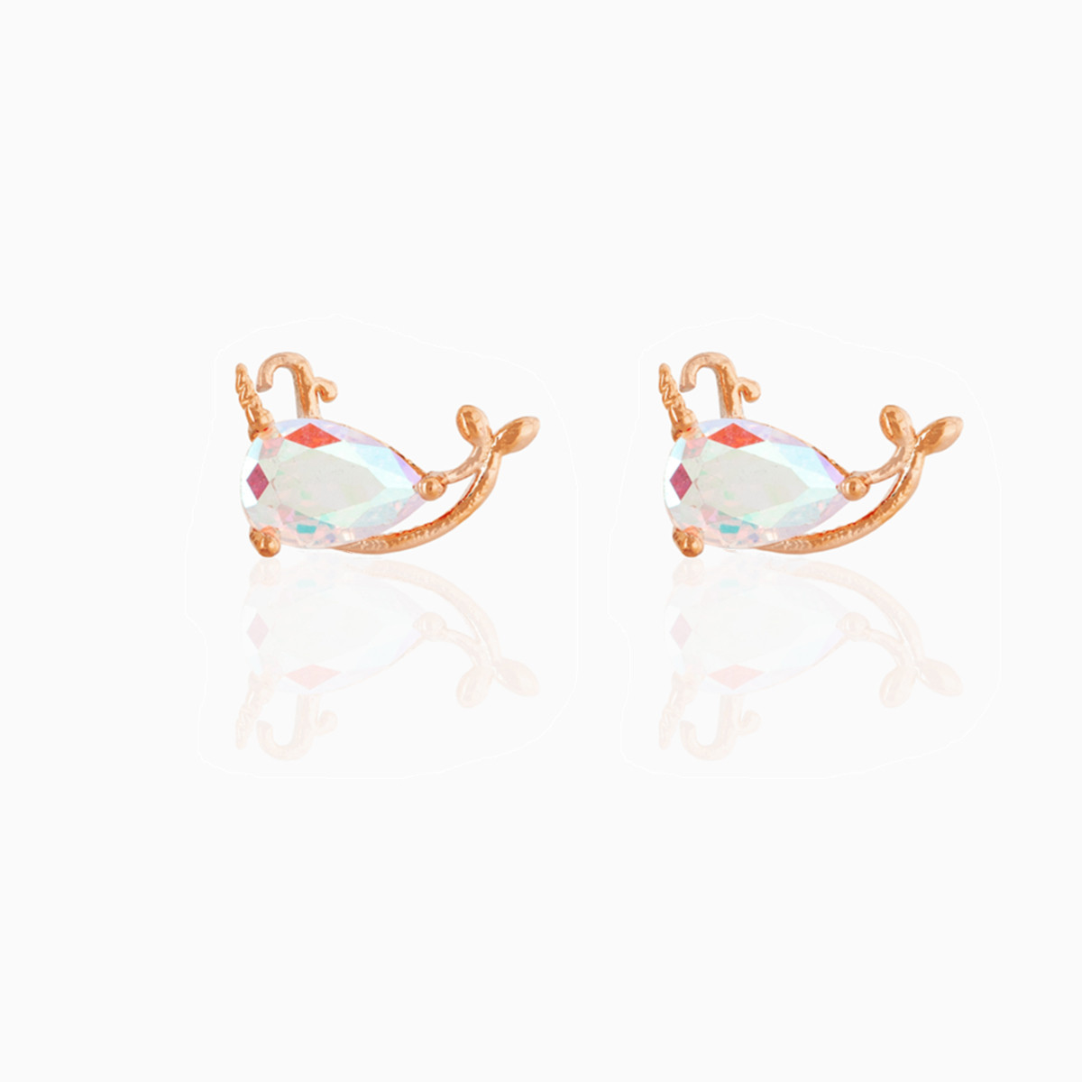 Title 10, New Unicorn Heart Zircon Earrings For Women