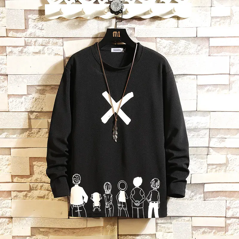 Printed Sweater Youth Men's Base Coat