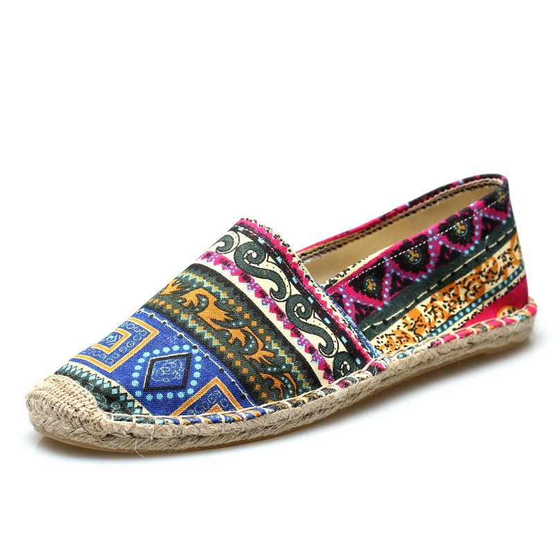 Men's Ethnic Linen Casual Fisherman Shoes