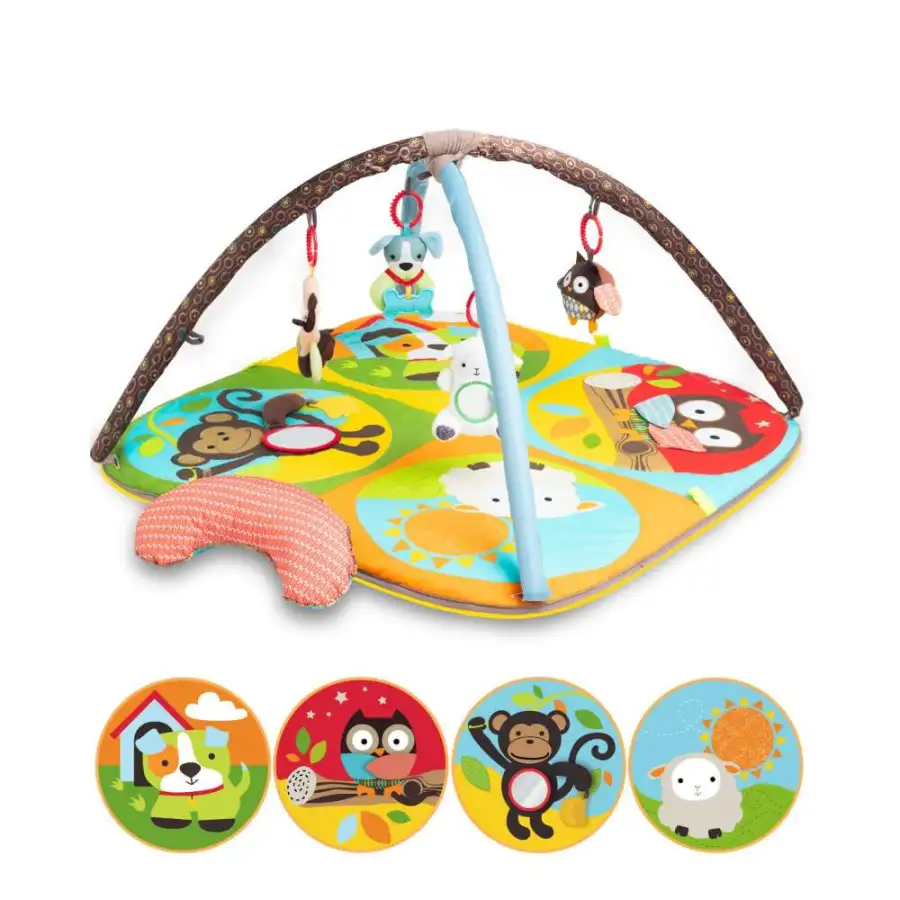 Keeygo Baby Play Mat Zoo Theme Sensory Infant Toys Keep