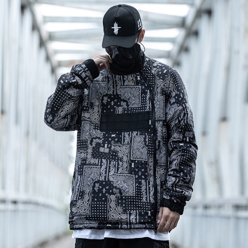 Wear Stand-up Collar Cotton Jacket On Both Sides