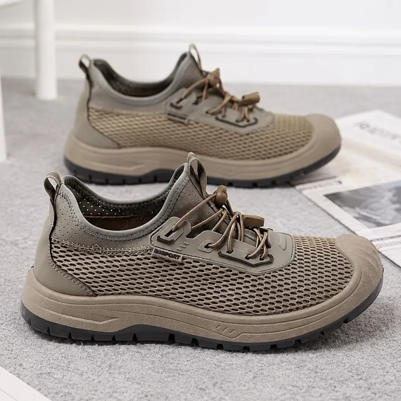 New Summer Men's Mesh Breathable Shoes, Slip-on