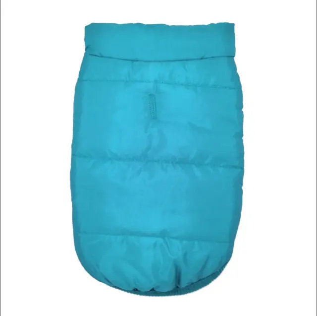 Autumn And Winter Thickened Warm Cotton Coat Dog Vest Padded Jacket Sky Blue - Shop at LoveMi