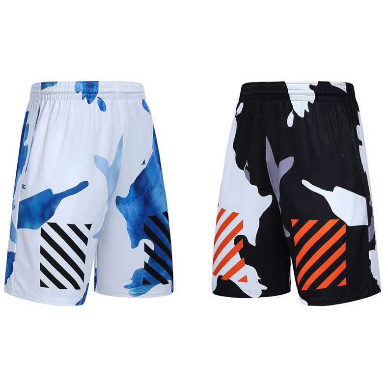 Breathable Personality Camouflage Rendering Sports Men's Shorts