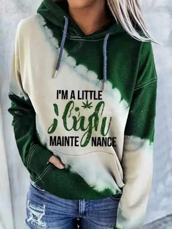 Women's Christmas Tie Dye Printed Long Sleeve Sweatshirt 4Color M - Shop at LoveMi