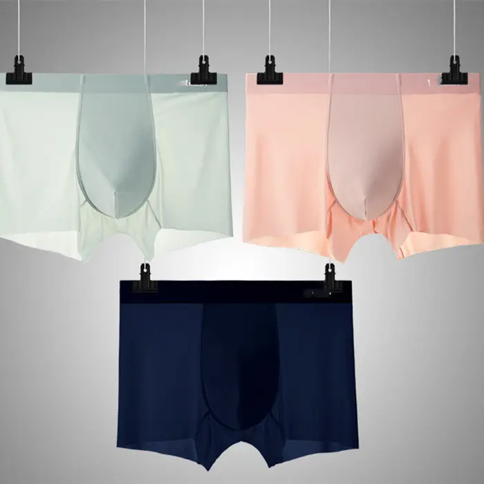 Men's Ice Silk Traceless Quadrangle Pants Underpants